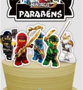 Topo de Bolo Ninjago