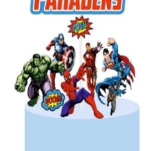 Topo de Bolo Super Heróis