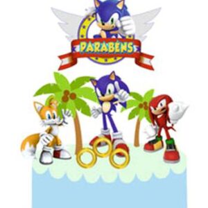Topo Para Bolo Sonic
