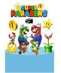 Topo Para Bolo Super Mário