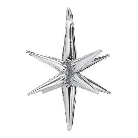 Balão Estrela Prata 3D