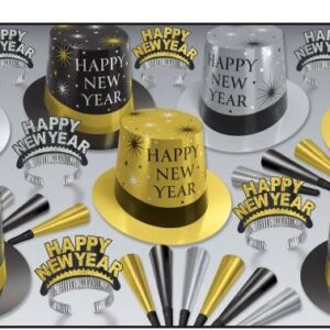 Kit Ano Novo Prata e Dourado 50p