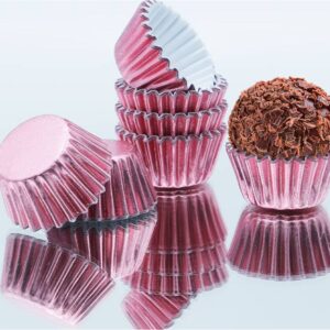 Forminhas Brigadeiro Rosa Bebé 100u.
