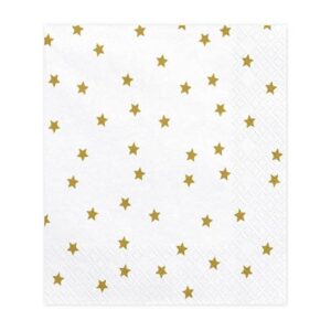 Guardanapos Brancos Estrelas  20u.