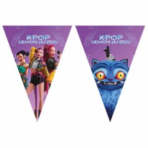 Bandeirolas K-Pop Demon Hunters 3m