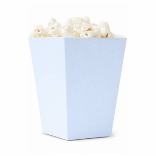 Caixas Pipoca Azul Claro 12un.